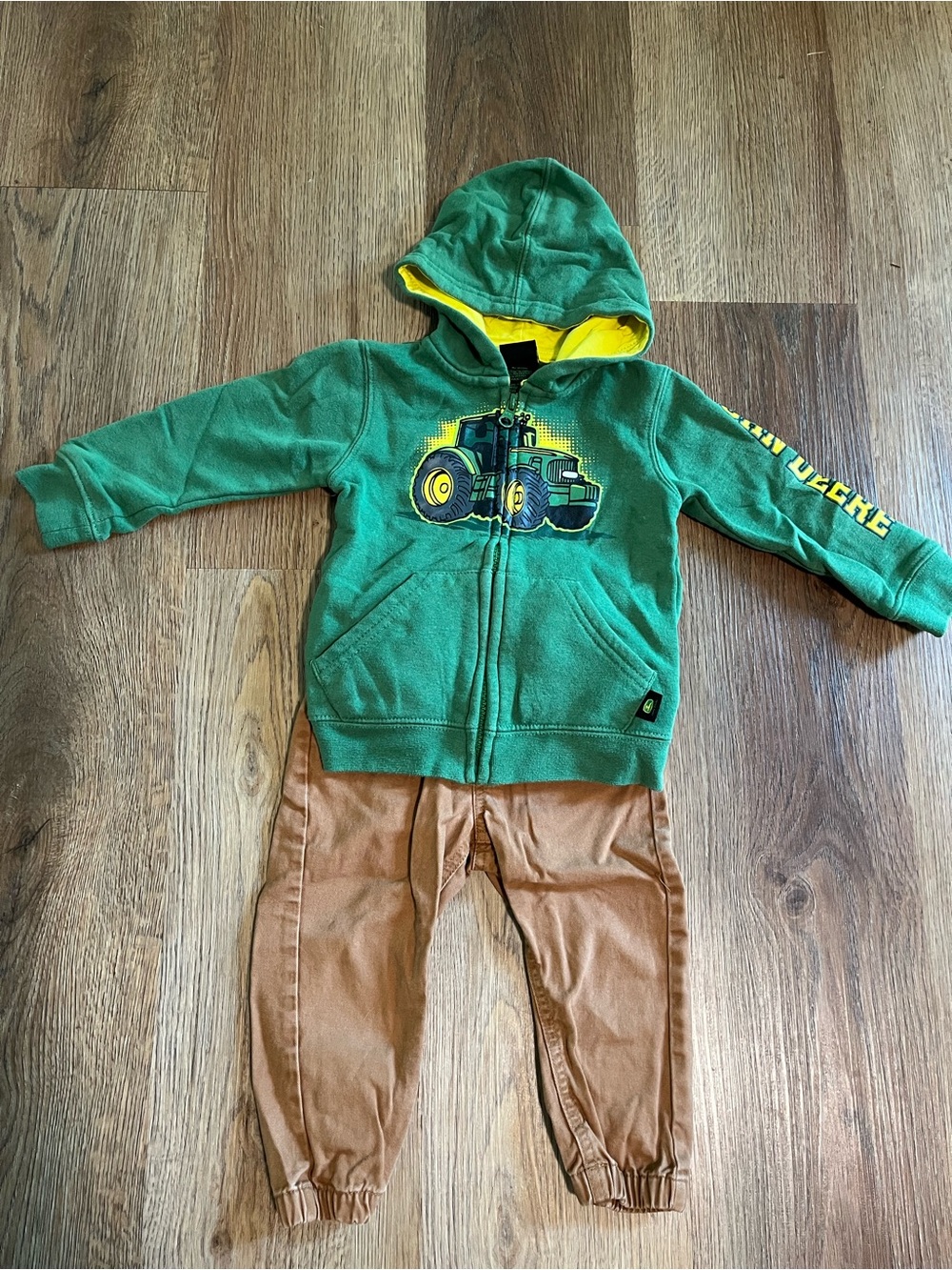 John Deere Zip-up Hoodie with Pants, 18 months, Toddler Outfit